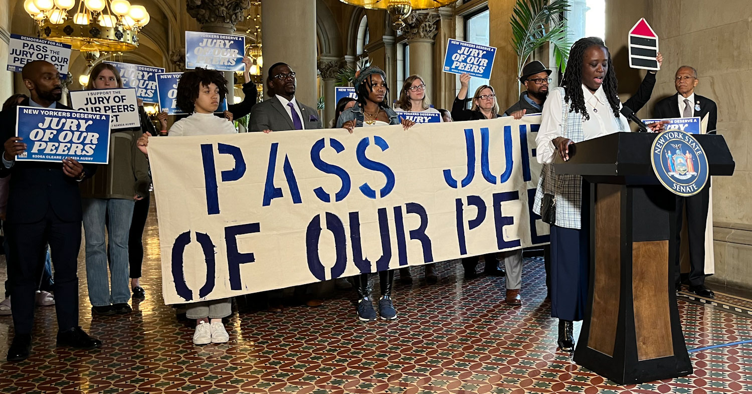 Advocates Rally In Support Of Jury Of Our Peers Act