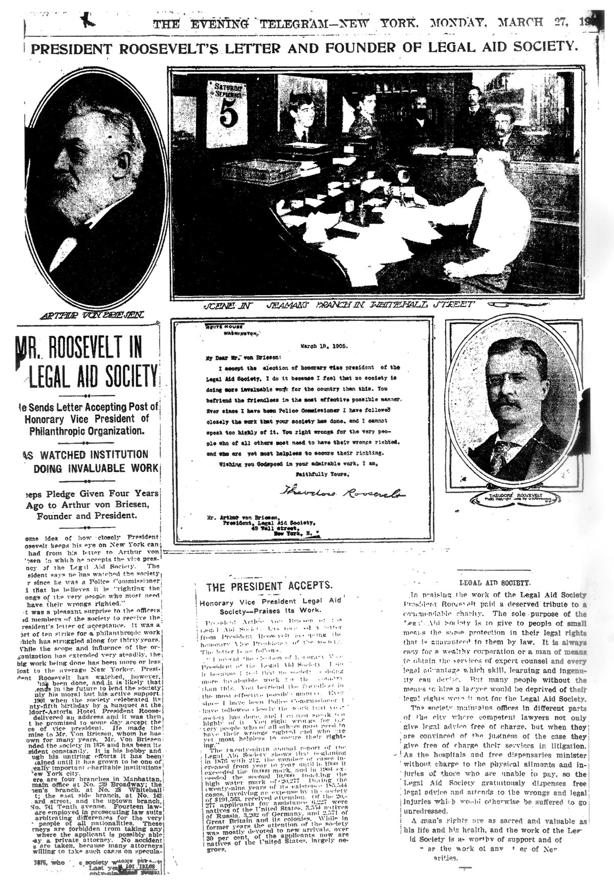 Articles in the Evening Telegram