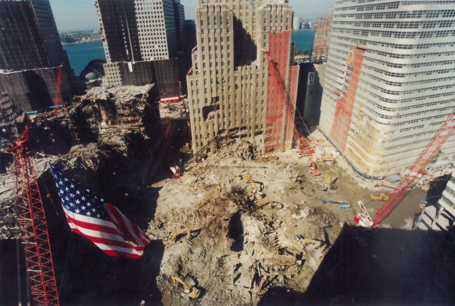 ਚਰਚ ਸੇਂਟ ਤੋਂ WTC ਦਾ ਦ੍ਰਿਸ਼।