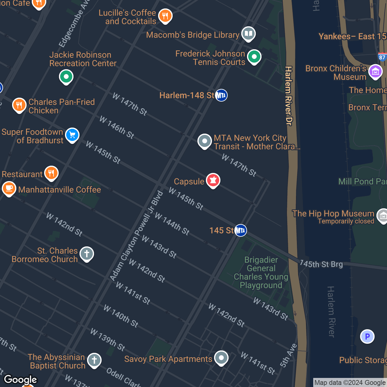 A map that marks the location of 151 W. 145th St
New York, NY 10039