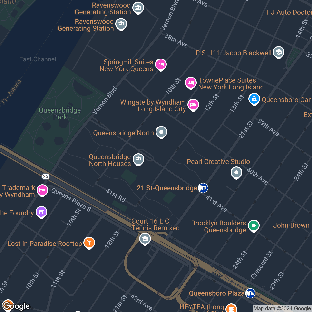 A map that marks the location of 10-31 41st Ave
Long Island City, NY 11101